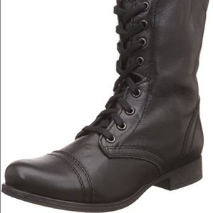 Steve Madden TROOPA Black Leather 9